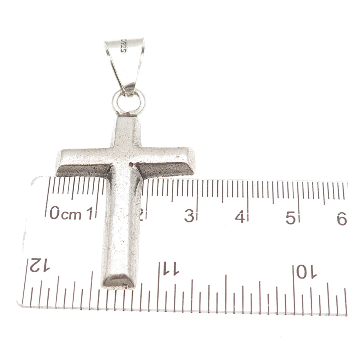 925 Sterling Silver Vintage Mexico Cross Charm Pendant