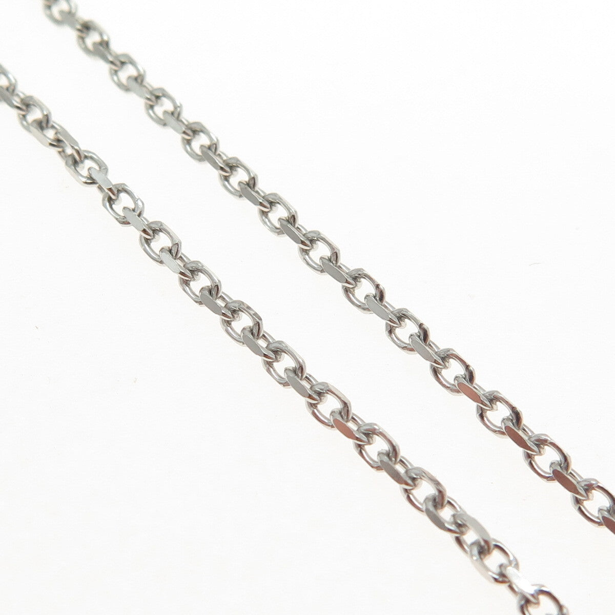 925 Sterling Silver Italy Cable Chain Necklace 16"