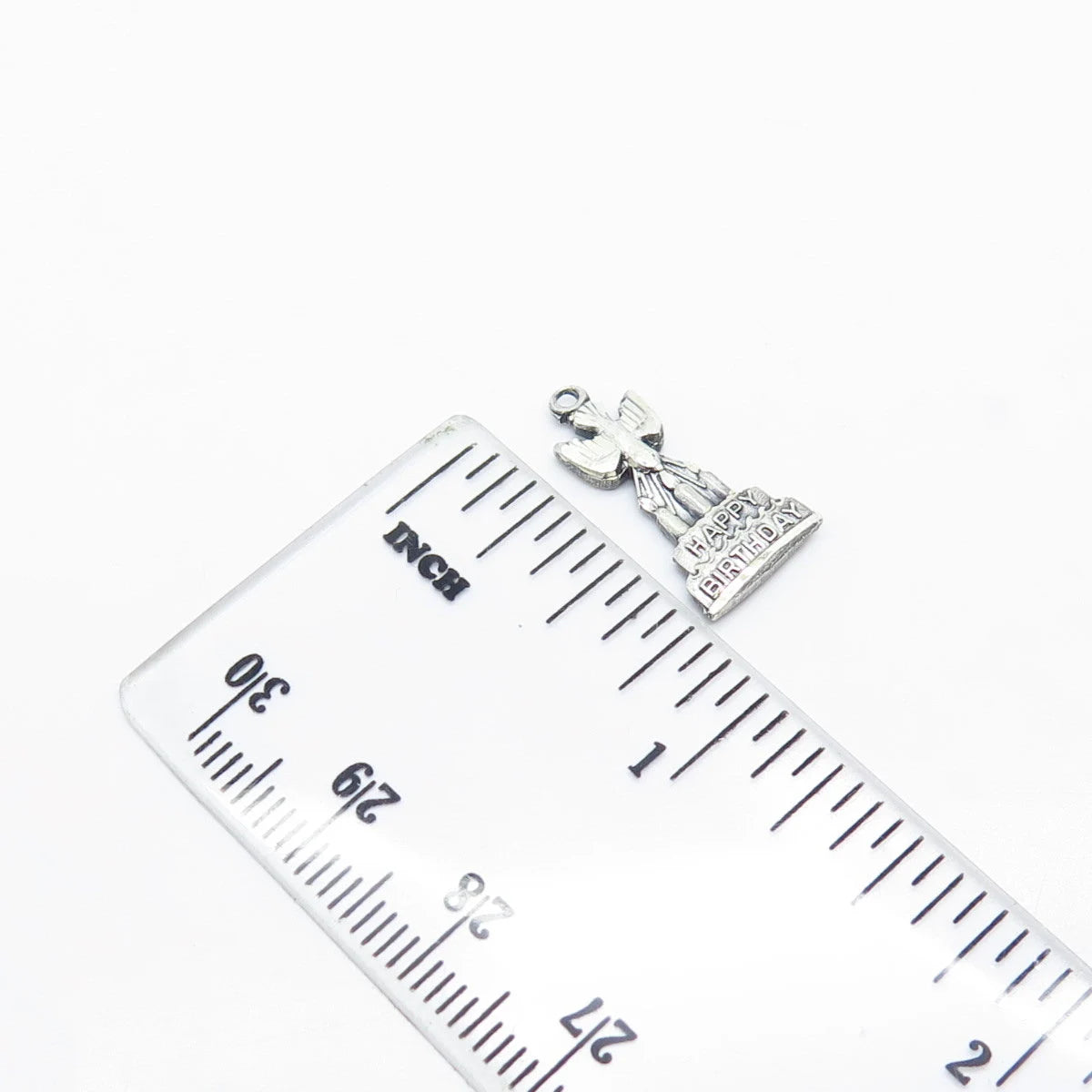 925 Sterling Silver Vintage Creed "Happy Birthday" Holy Ghost Pendant