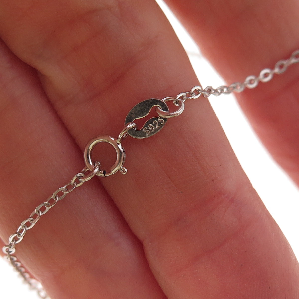 925 Sterling Silver Diamond-Cut Disc Cable Chain Necklace 18"