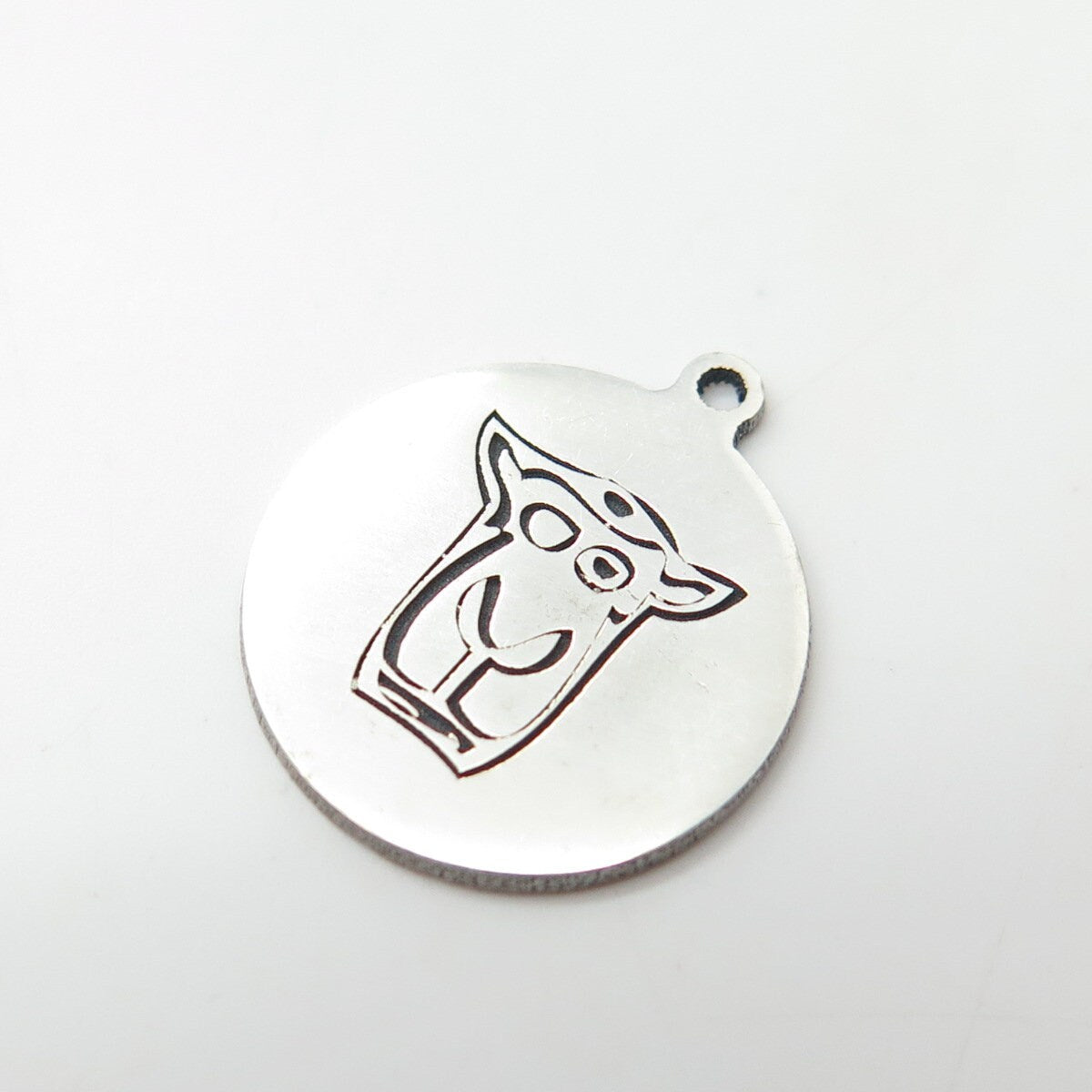925 Sterling Silver USA Two In Town Cartoon Sheep Charm Pendant