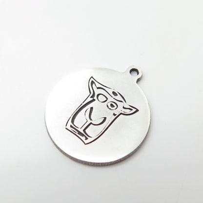 925 Sterling Silver USA Two In Town Cartoon Sheep Charm Pendant