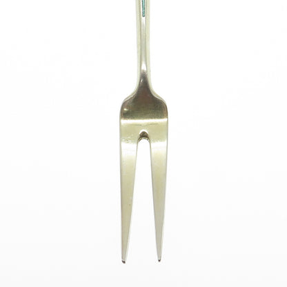DAVID ANDERSEN 925S Sterling Silver Gold Plated Vintage Norway Enamel Lemon Fork