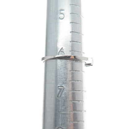 DSMK 925 Sterling Silver Emerald-Cut C Z Half Eternity Ring Size 6.25