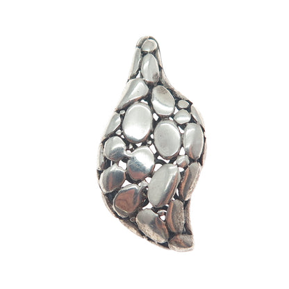 925 Sterling Silver Vintage Modernist Kali Oxidized Pendant