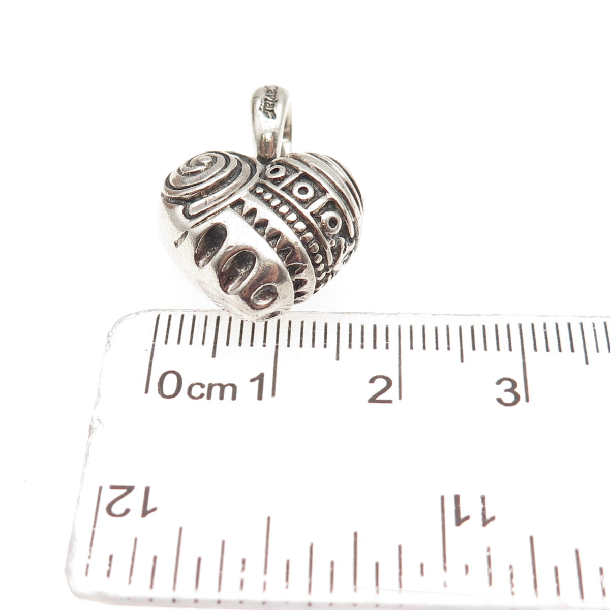 LAGOS Caviar 925 Sterling Silver Vintage Heart of Philadelphia Charm Pendant