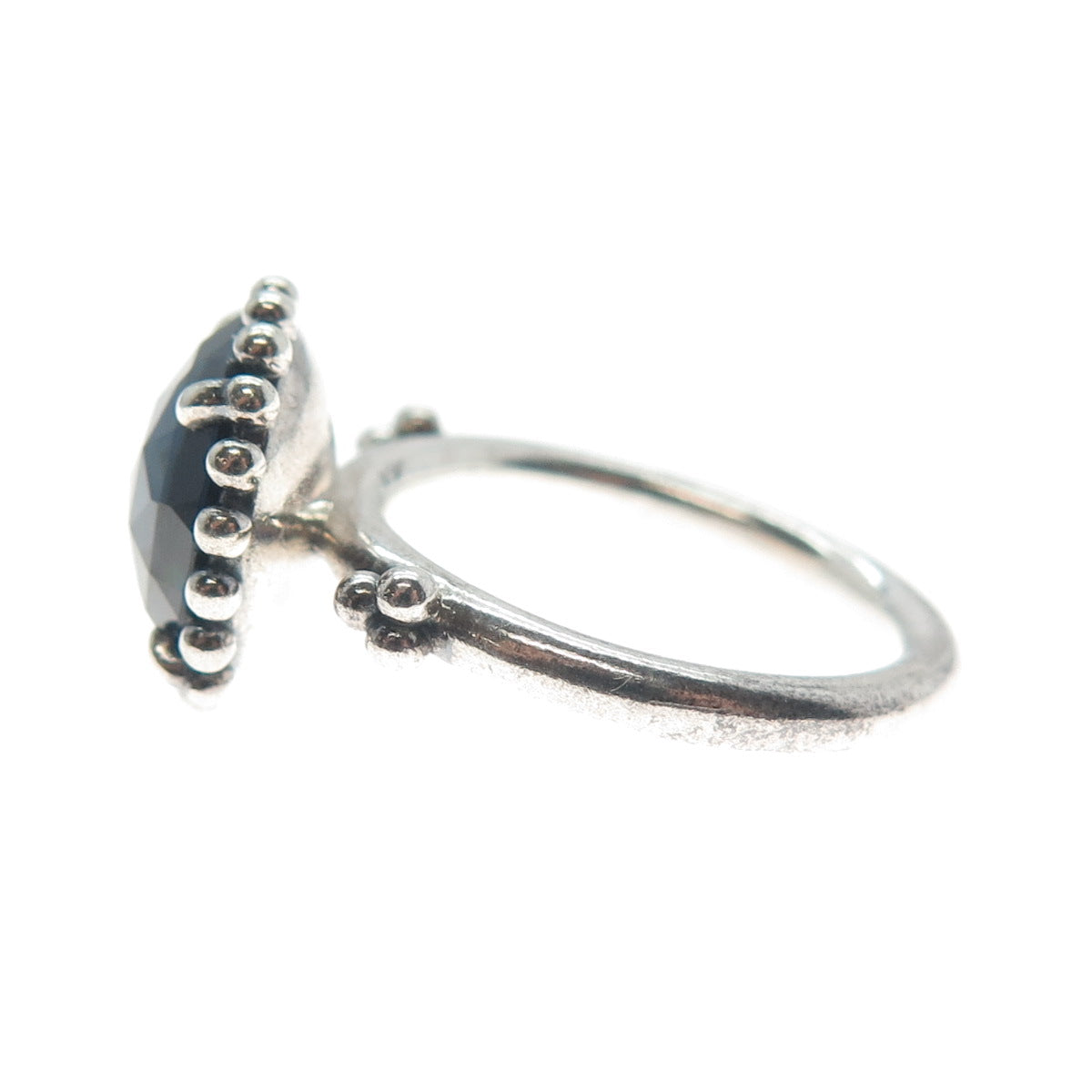 PANDORA 925 Sterling Silver Blue Crystal Midnight Star Ring Size 6