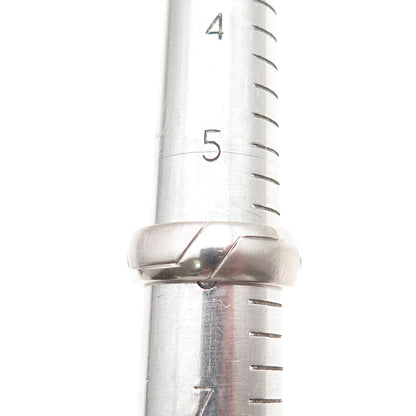 Cilor 925 Sterling Silver Round-Cut C Z Band Ring Size 6