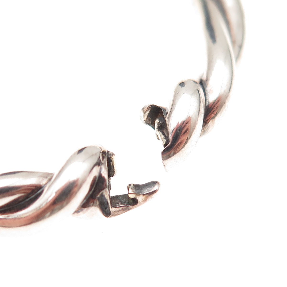 David Yurman 925 Sterling Silver Vintage Continuance Center Twist Bracelet 6.75"