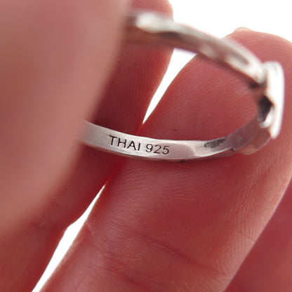 Silpada 925 Sterling Silver Vintage Cross Hammered Oxidized Ring Size 8.25