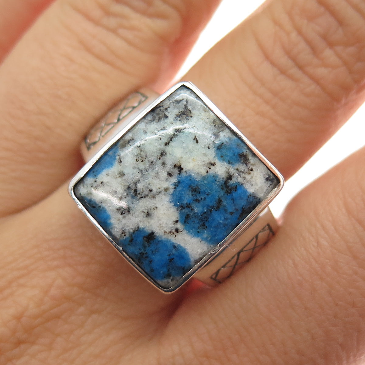 PHLD PlayHardLookDope 925 Sterling Silver Real K2 Jasper Ring Size 10.75