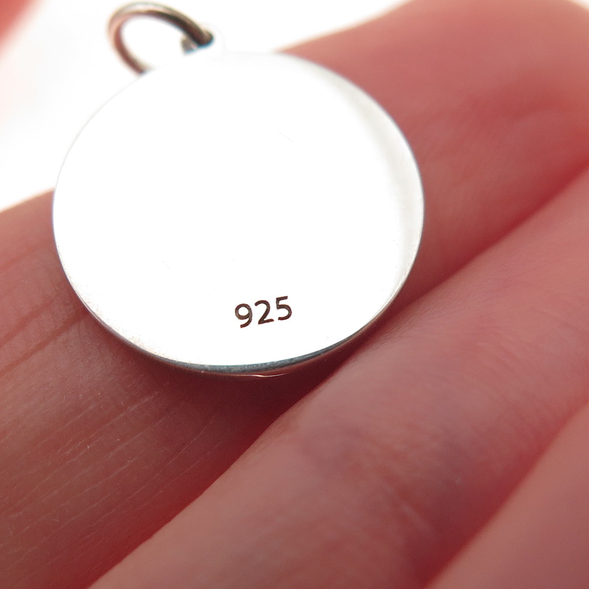 925 Sterling Silver Pink Enamel Ice Cream Charm Pendant