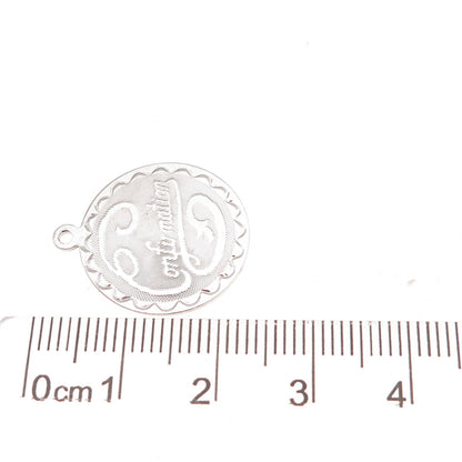 Spencer 925 Sterling Silver Vintage Confirmation Charm Pendant