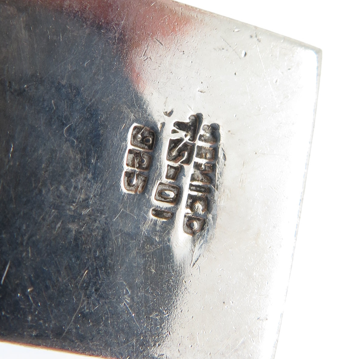 925 Sterling Silver Vintage Mexico Real Lapis Lazuli Modernist Clip On Earrings