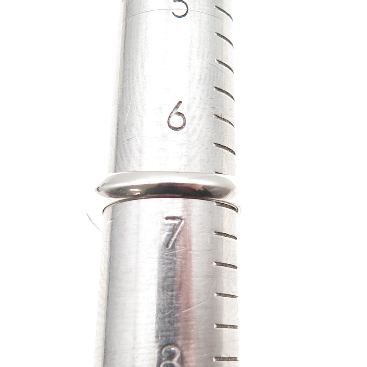 CFJ Collins Fine 925 Sterling Silver Vintage Real MOP Modernist Ring Size 6.75