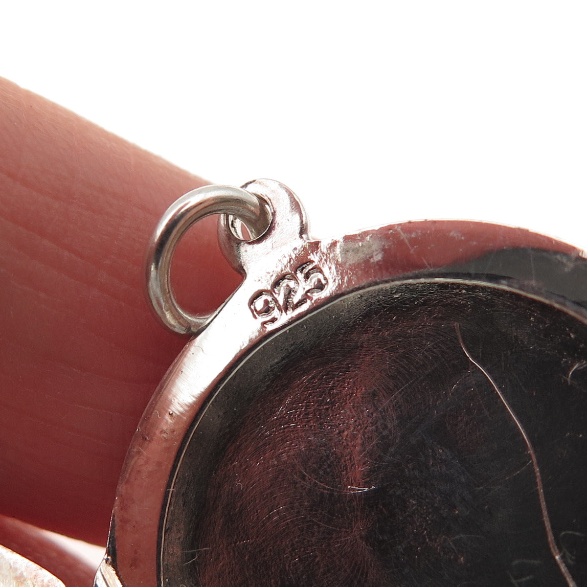 925 Sterling Silver Vintage Floral Repousse Round Locket Charm Pendant