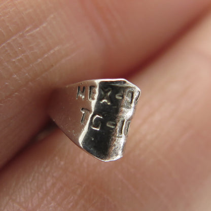 925 Sterling Silver Vintage Mexico Bugs Bunny Tag Pendant