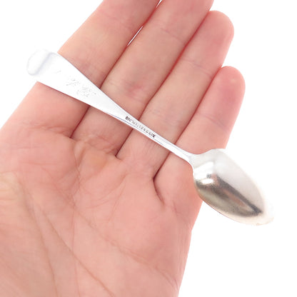 WALLACE 925 Sterling Silver Art Deco Monogram Coffee Spoon