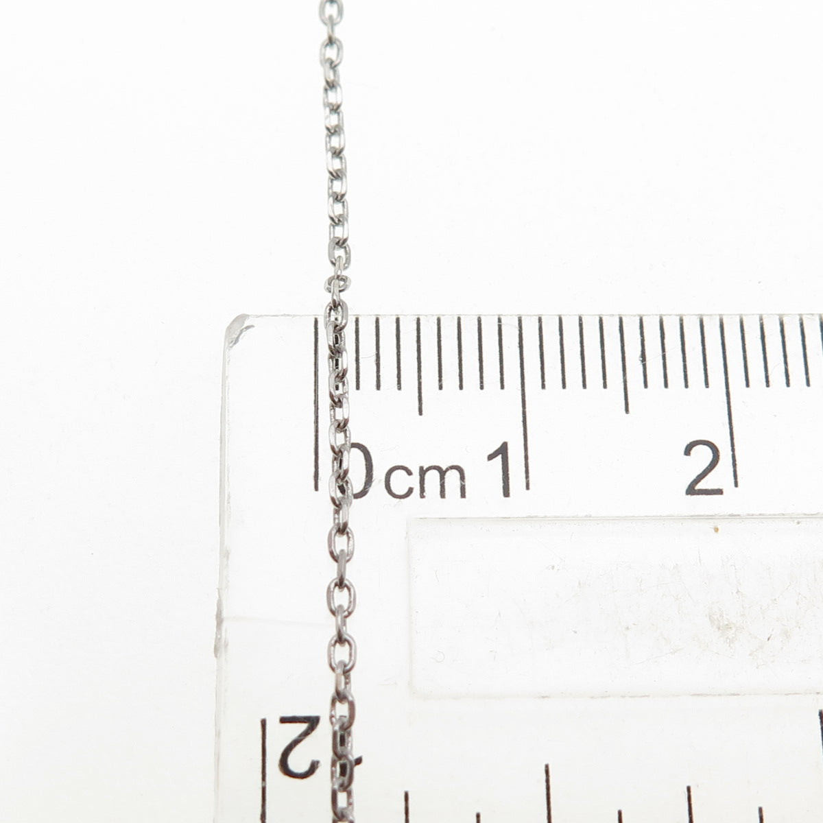 925 Sterling Silver Vintage Heart Slide Pendant Cable Chain Necklace 14-16"