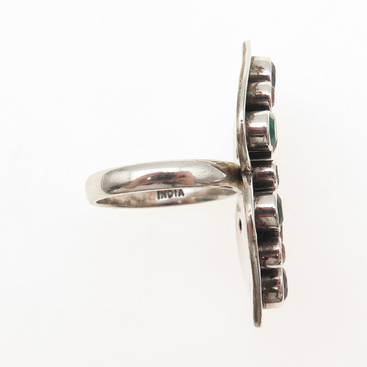 Nicky Butler Sterling Silver Vintage Amethyst Citrine Peridot Garnet Ring Size 7