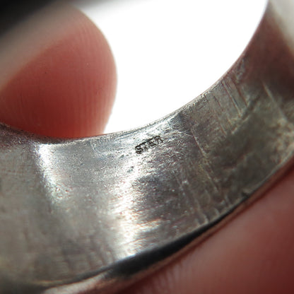 LK KATHERINE LINCOLN 925 Sterling Silver Vintage Sun Face Oxidized Ring Size 9