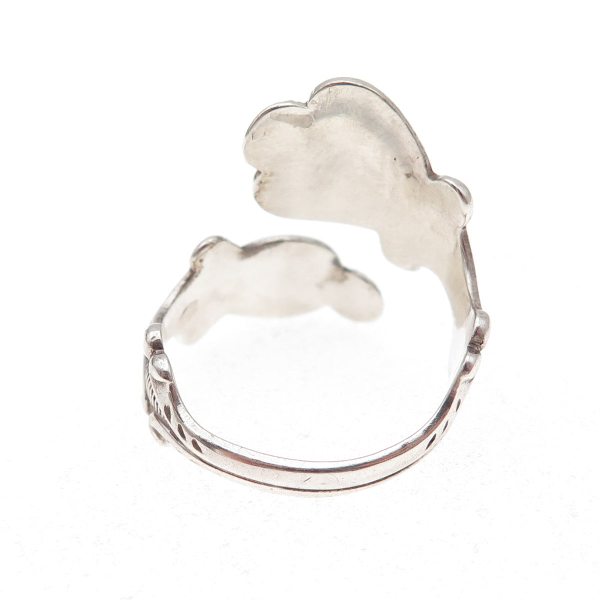 Avon 925 Sterling Silver Vintage Treasured Heart Adjustable Ring Size 8.75