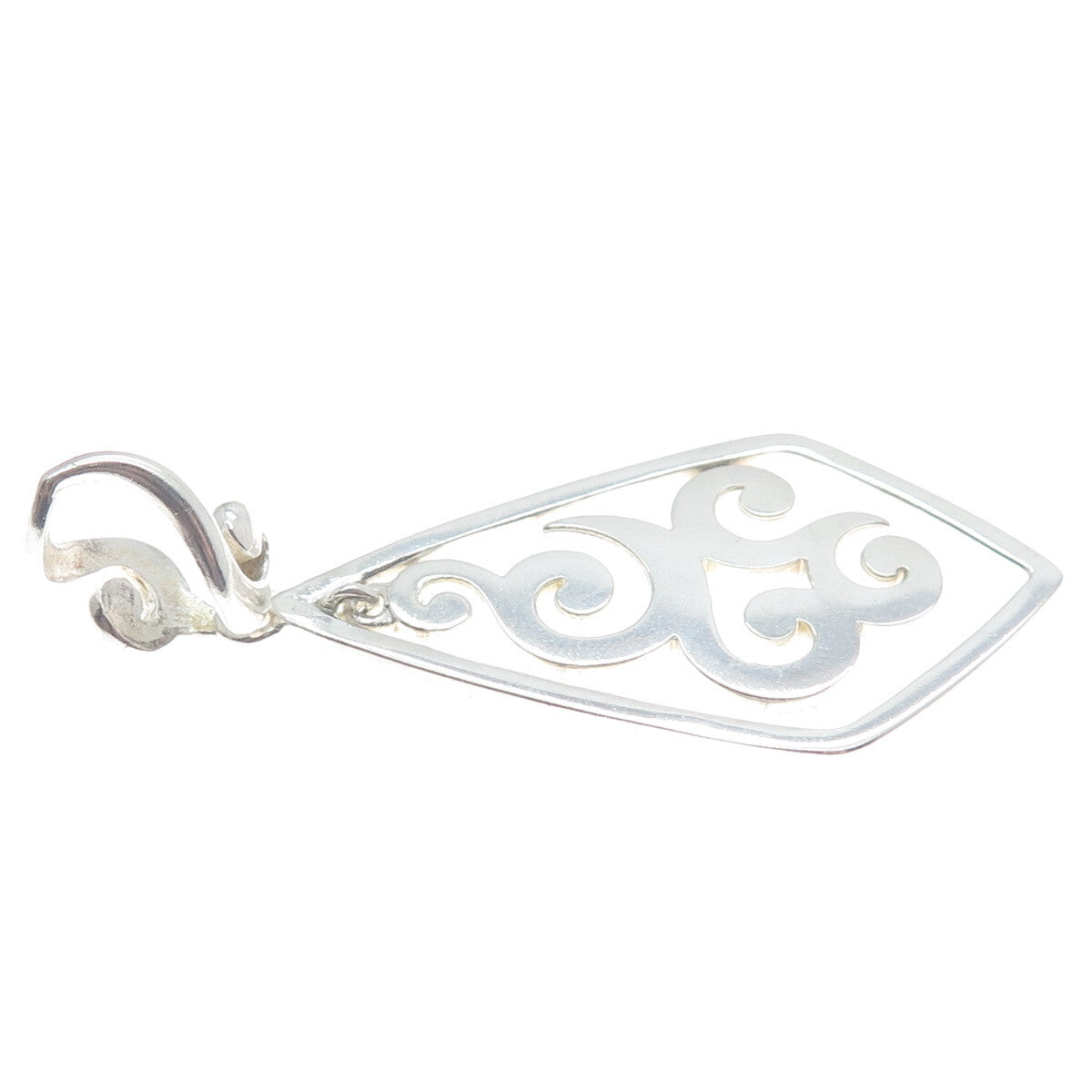 SILPADA 925 Sterling Silver Vintage Scroll Pendant