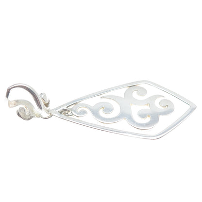 SILPADA 925 Sterling Silver Vintage Scroll Pendant