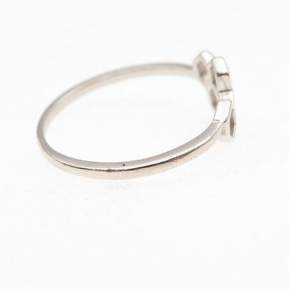 925 Sterling Silver Vintage Honeycomb Oxidized Ring Size 9.75
