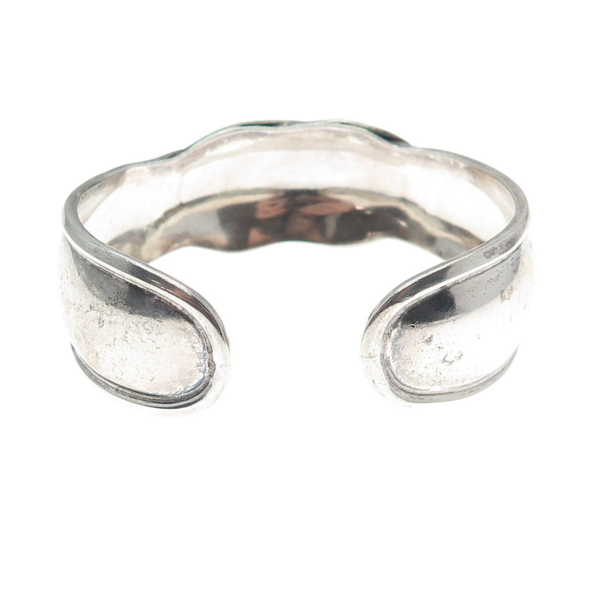 925 Sterling Silver Vintage Mexico Love Knot Adjustable Cuff Bracelet 6.75"