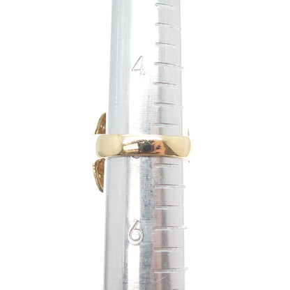 ROSS SIMONS Sterling Silver Gold Plated Cognac & Champagne C Z Ring Size 5.25