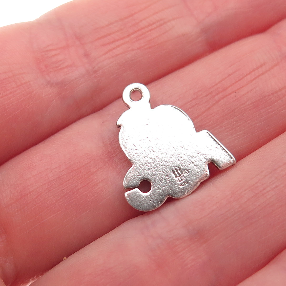 James Avery 925 Sterling Silver Vintage ABC Apple Mini Charm Pendant