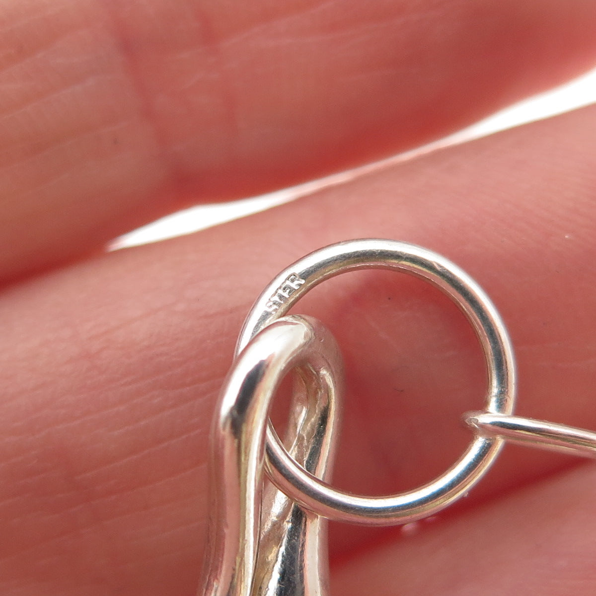 925 Sterling Silver Vintage Bracelet / Necklace Hook Lock Clasp