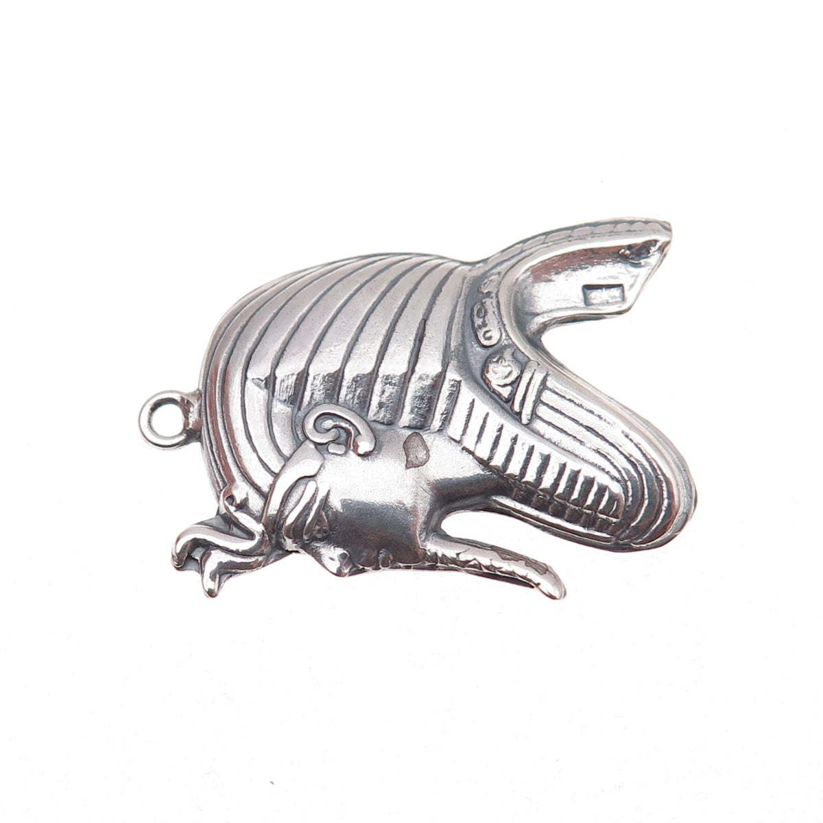 800 Silver Vintage Egyptian King Tutankhamun Oxidized Pendant