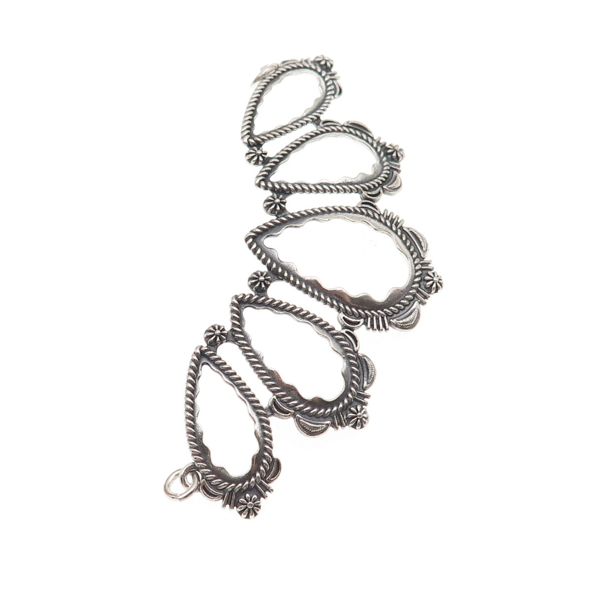 Carolyn Pollack American West Sterling Silver Vintage Centerpiece Necklace Part