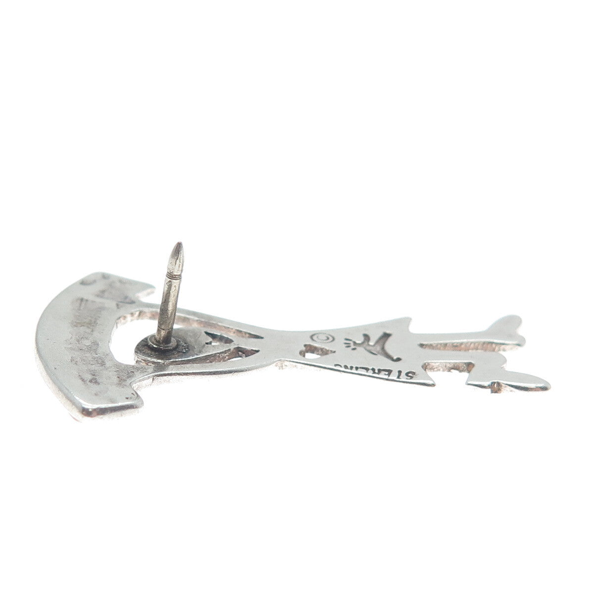 925 Sterling Silver Vintage "Miracle" Breast Cancer Lapel Pin
