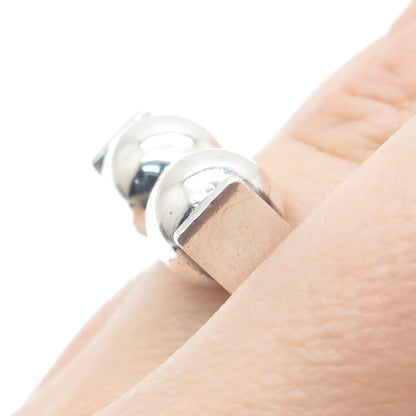 KUPITTAAN KULTA 925S Sterling Silver Vintage Finland Modernist Ring Size 5.25