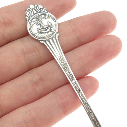 MANCHESTER 925 Sterling Silver Antique Art Deco Rhode Island Coffee Spoon
