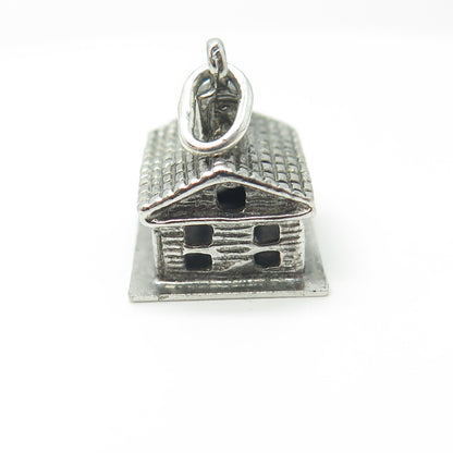 M&M 925 Sterling Silver Vintage Enamel Sheridan Terrace PTA School Pendant