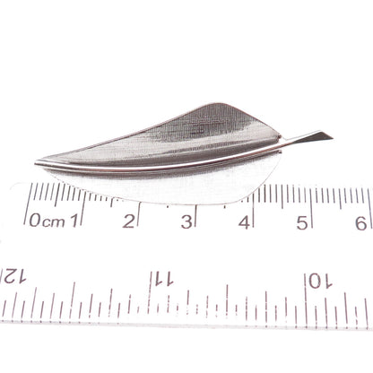 Winard 925 Sterling Silver Vintage Feather Pin Brooch