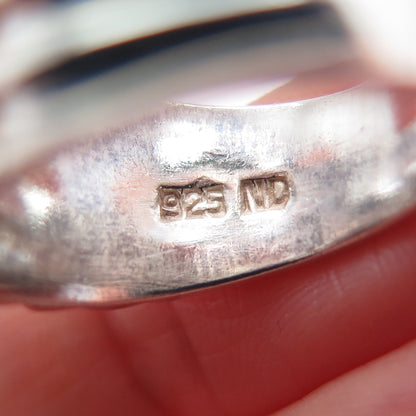 CHAPAL ZENRAY 925 Sterling Silver Vintage Modernist Ring Size 6.25
