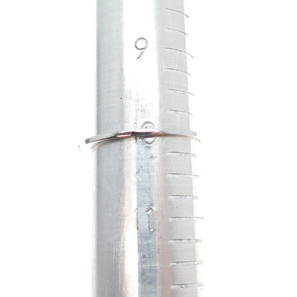 DBJ DEE BERKLE 925 Sterling Silver Real Round-Cut Diamond Stackable Ring Size 10