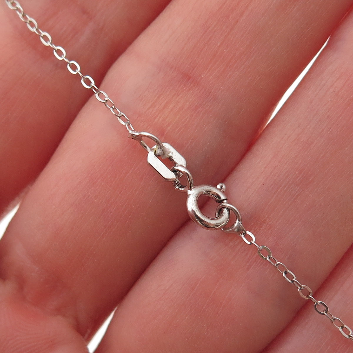 Chuck Clemency 925 Sterling Silver Real Tanzanite Cross Cable Chain Necklace 20"