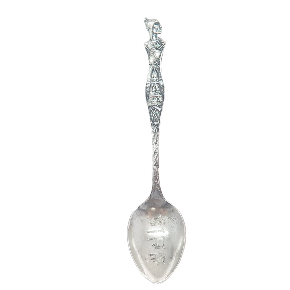PAYE & BAKER 925 Sterling Antique Wisconsin Dells States & Cities Coffee Spoon
