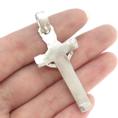 925 Sterling Silver Vintage Crucifix Cross Pendant