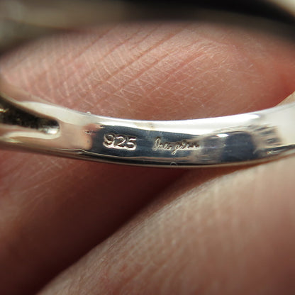 JOLIE GABOR 925 Sterling Silver Lab-Created Sapphire & Multi-C Z Ring Size 7