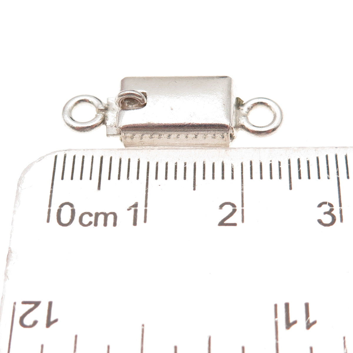 925 Sterling Silver Vintage Mexico Bracelet / Necklace Box Lock Clasp