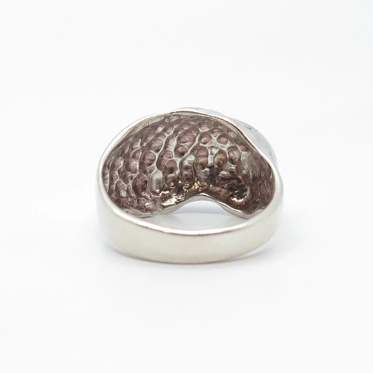 925 Sterling Silver Vintage Modernist Ring Size 6.25