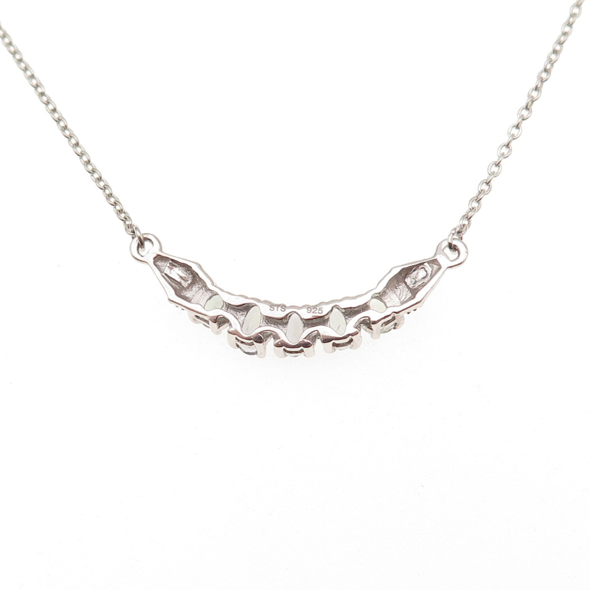 Chuck Clemency 925 Sterling Silver Real Tanzanite Cable Chain Necklace 18"