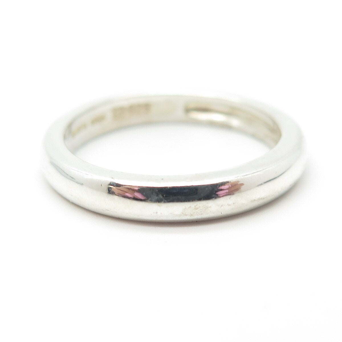 925 Sterling Silver Vintage Michelle Albala Classic Band Ring Size 8
